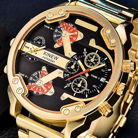 men's large face luxury watches